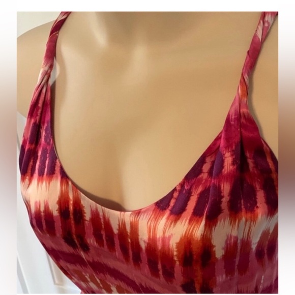 Banana Republic Silk Multi Colored Dress Sz 0 - Picture 2 of 4